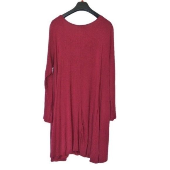 Spin USA Red Burgundy Rayon Dress 3X‎ Plus - Picture 7 of 7